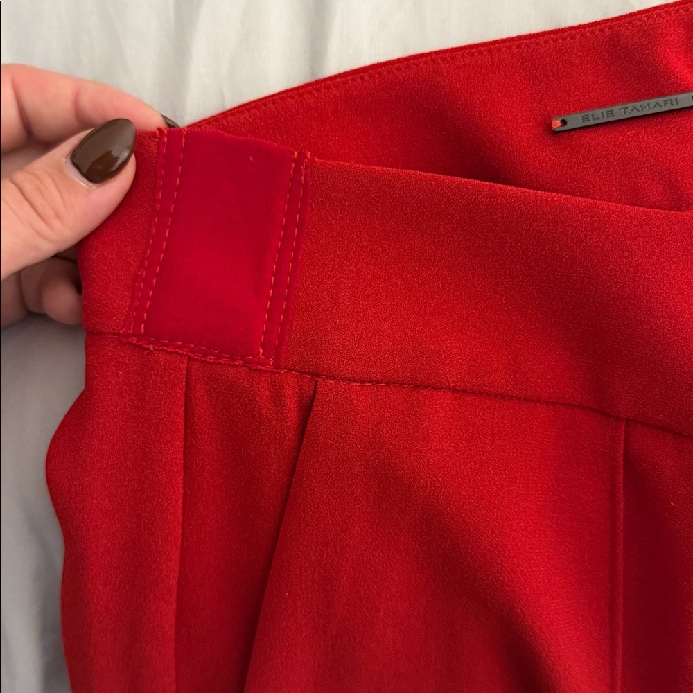 Ellie Tahari Elegant Red Women's the Simone Pants‎ Size 4 - Picture 7 of 10